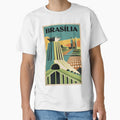 Brasilia Vintage Travel Poster by TravelerRat