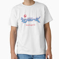 Bjork Homogenic Logo (Light Blue  Red) by dustyblue-