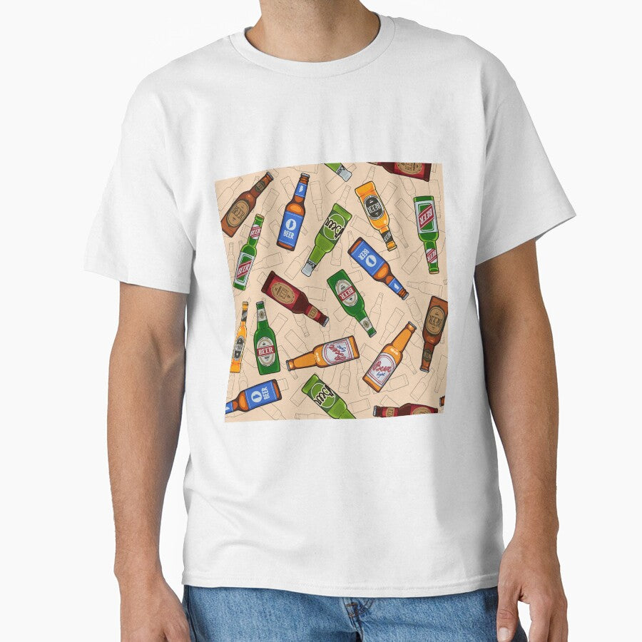 Beer bottles seamless pattern by ChuckyStore79