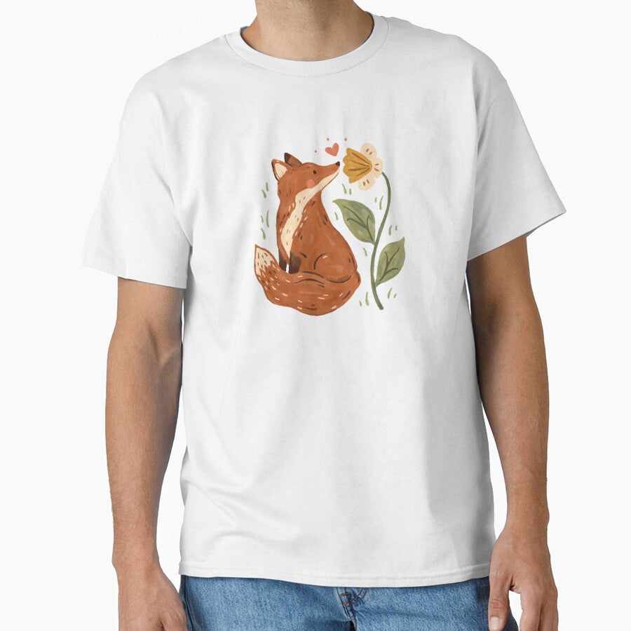 Fox and Flower by ohjessmarie