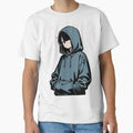 Fashion - Man in Blue Hoodie Hood Up Streetwear Anime Variant 2 by AnimeShin