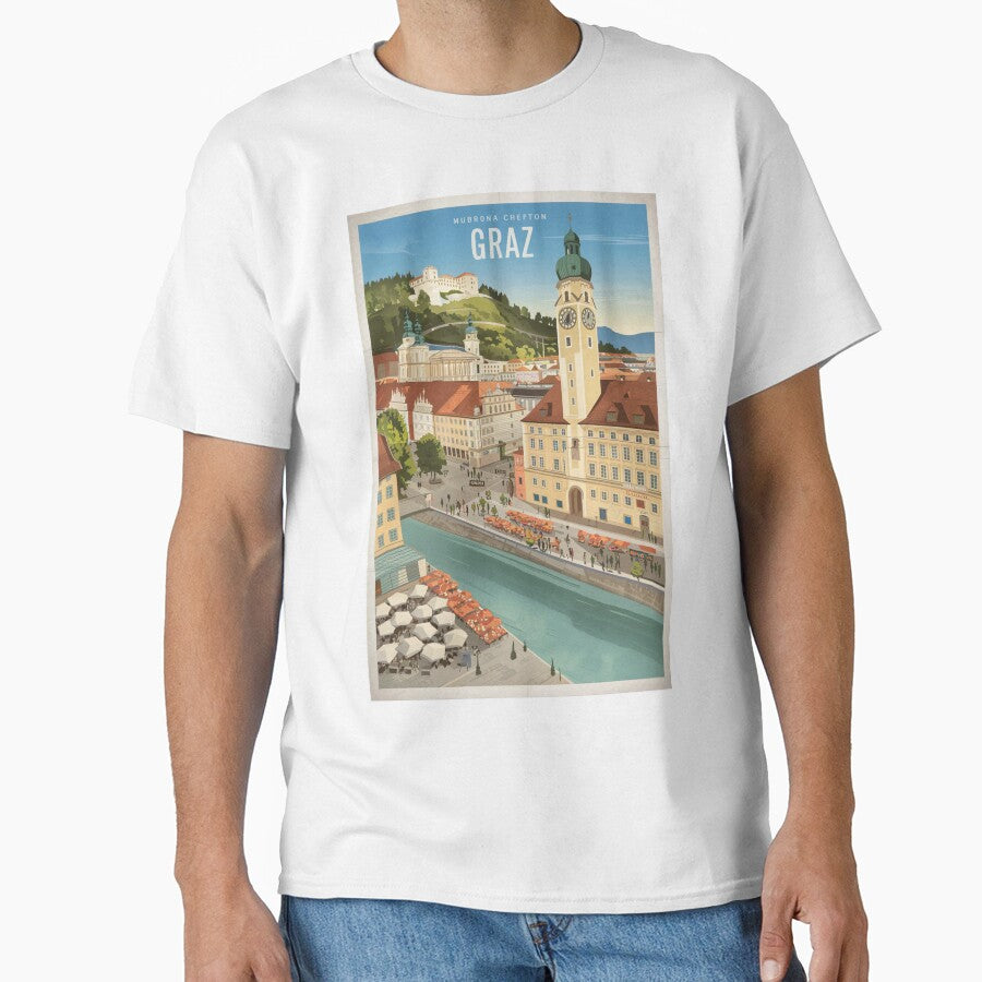 Graz Vintage Travel Poster by TravelerRat