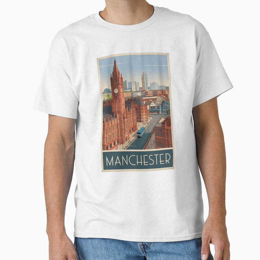 Manchester Vintage Travel Poster by TravelerRat