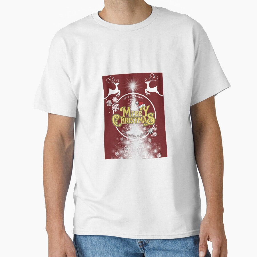 Christmas T-shirts,Christmas Clothes Dark Red by ysogoodsshop