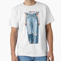 Fashion - Casual outfit white tee distressed jeans by AnimeShin