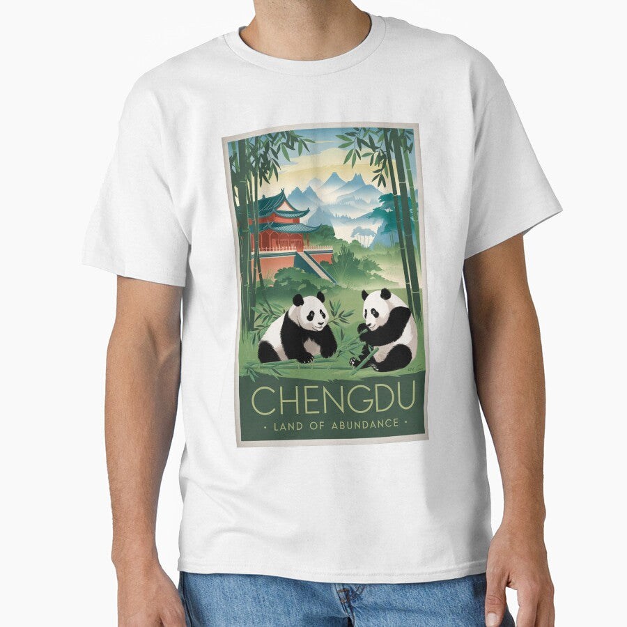 Chengdu Vintage Travel Poster by TravelerRat