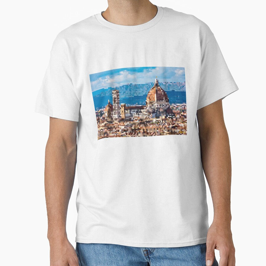 Pixelated Florence Cathedral by Potato Quality Prints