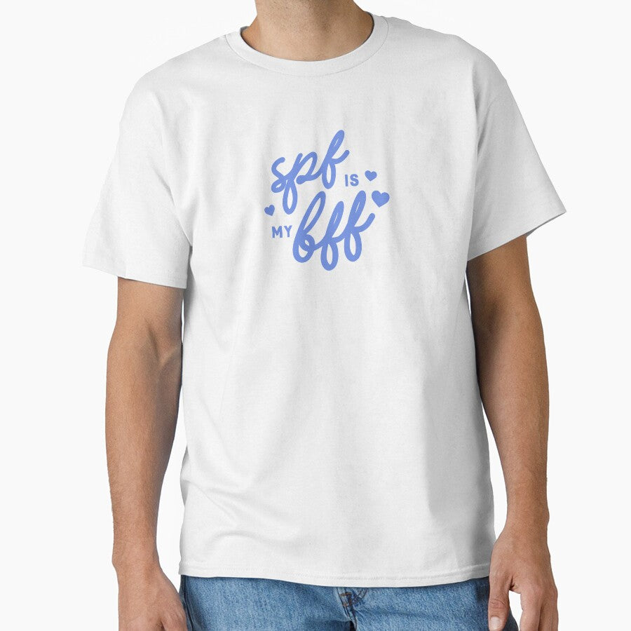 SPF is my BFF Skincare Lover Blue Aesthetic by Creative Brat Design Studio