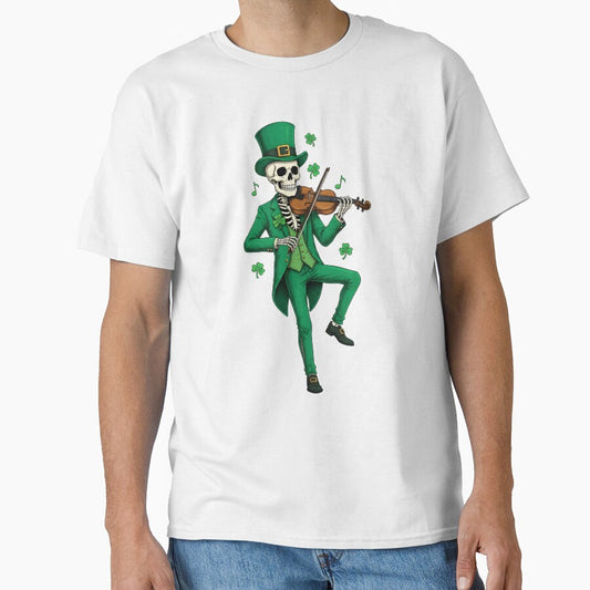 St Patricks Day Skeleton Violinist by KroghDs