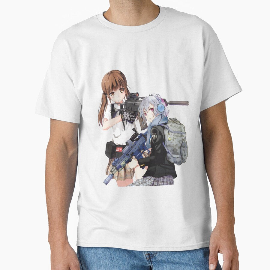 unisex - anime girl with gun by teeshops