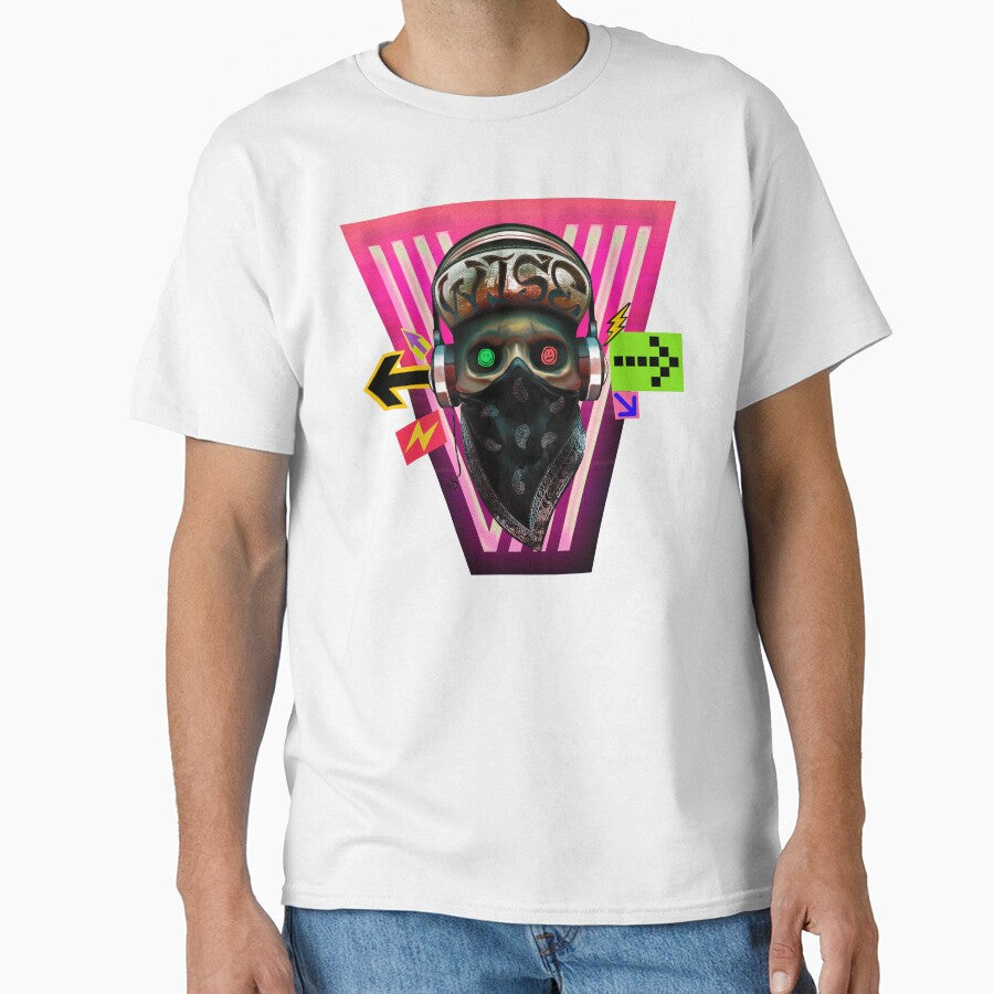 cyberpunk gangsta skull painting graphic artwork by hayrpictures