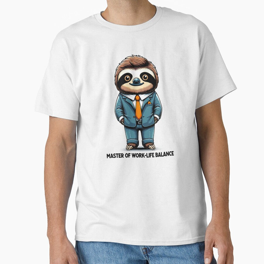 Work Life Balance Sloth – Funny Office Humor Design by CyfroweMysli