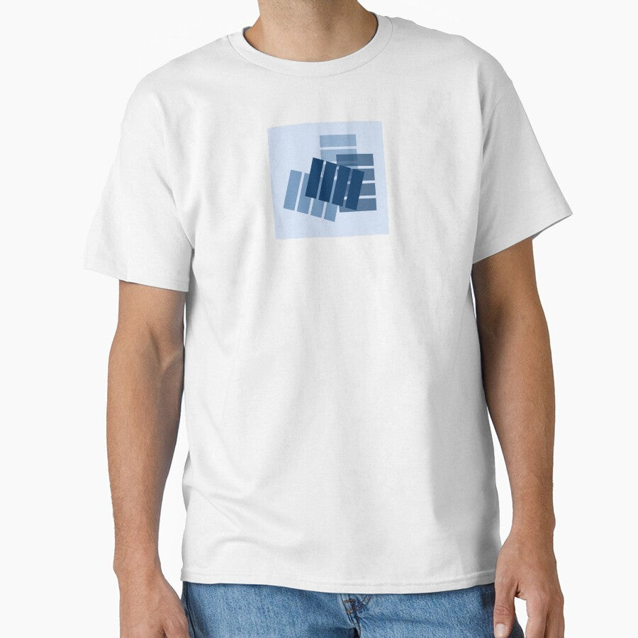 Playing with Blue Rectangles, Pattern, Unique by villacreativa
