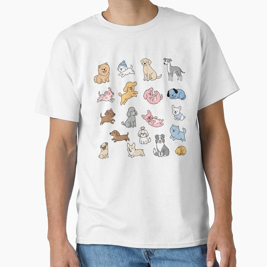Cute Dog Cartoon Set Kawaii Puppy Illustration Collection for Dog Lovers by VineVibe16Studio