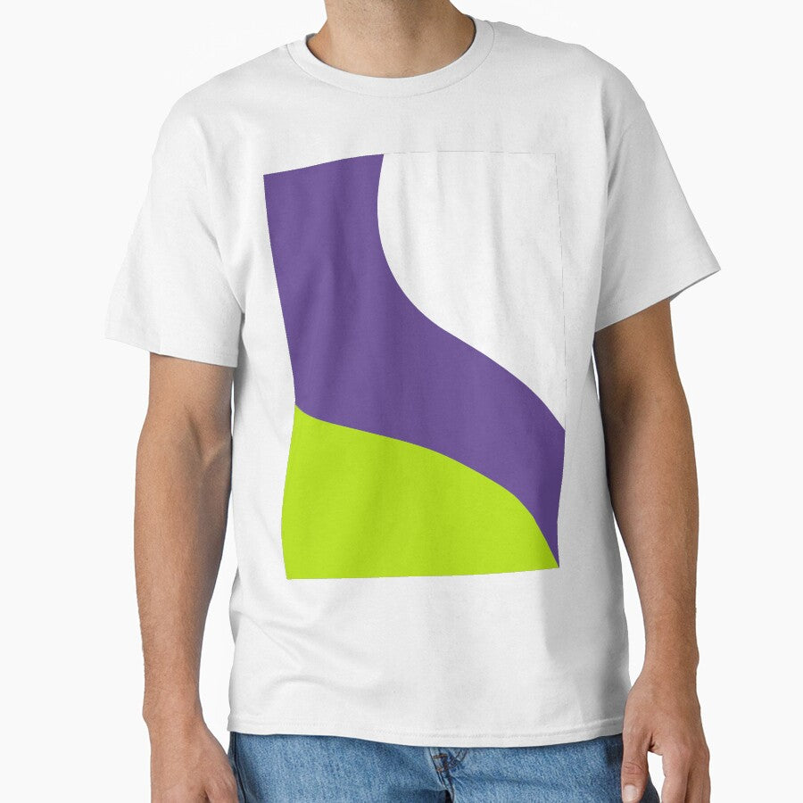 Simple Waves in Lime Green and Purple by LAEC-Shop