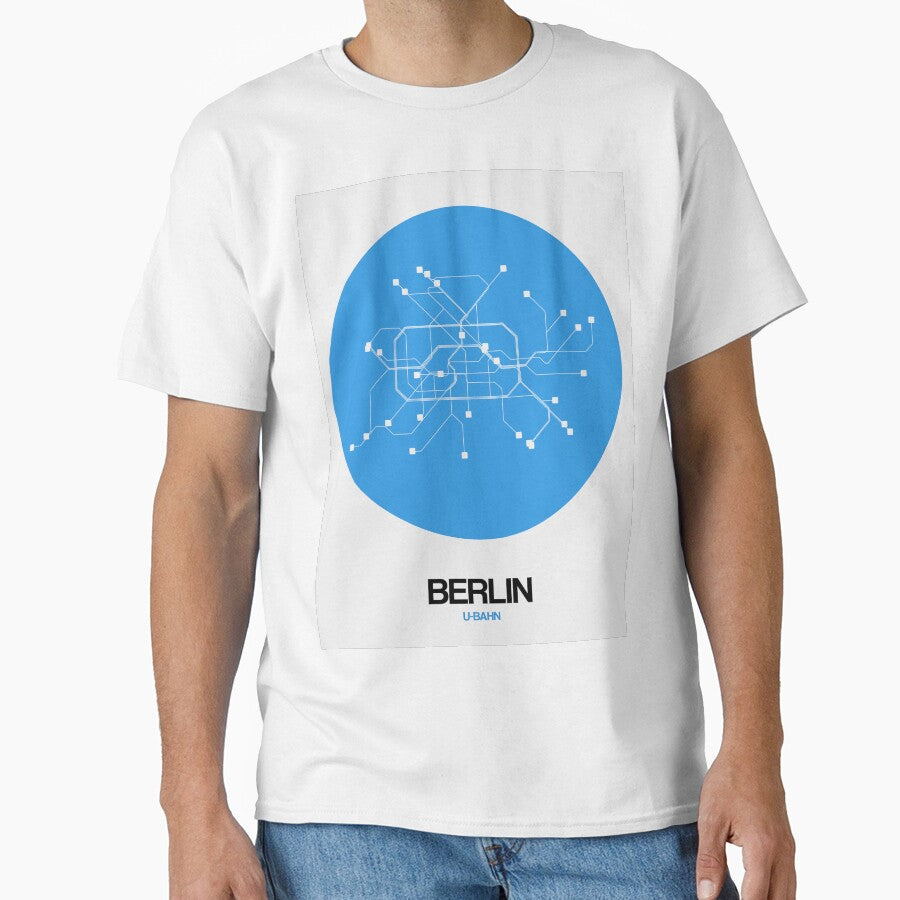 Berlin Blue Subway Map by Irina March