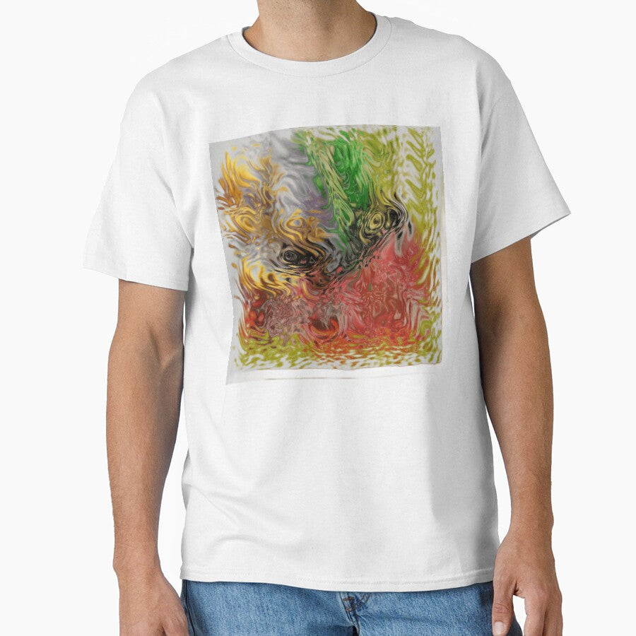 golden relics swirl colorful geometric abstract design by SmashingDeals