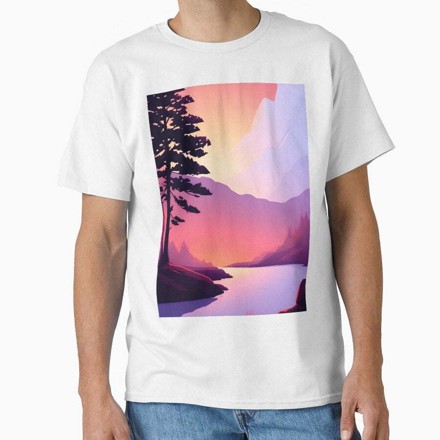 Bring the Beauty of Trees and Mountains into Your Home with Our Stunning Minimalist Art Prints by supeart