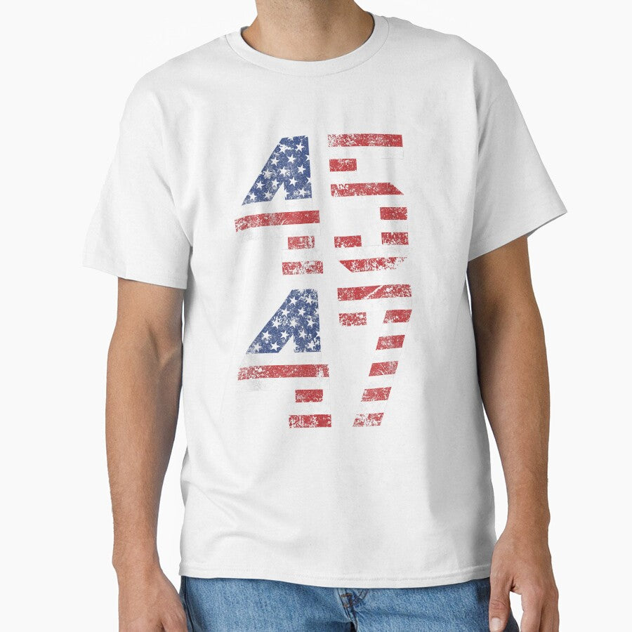 Trump 2024 Vintage T-Shirt - Classic Fit, Crew Neck, Black Adult by FunnyHumorTees