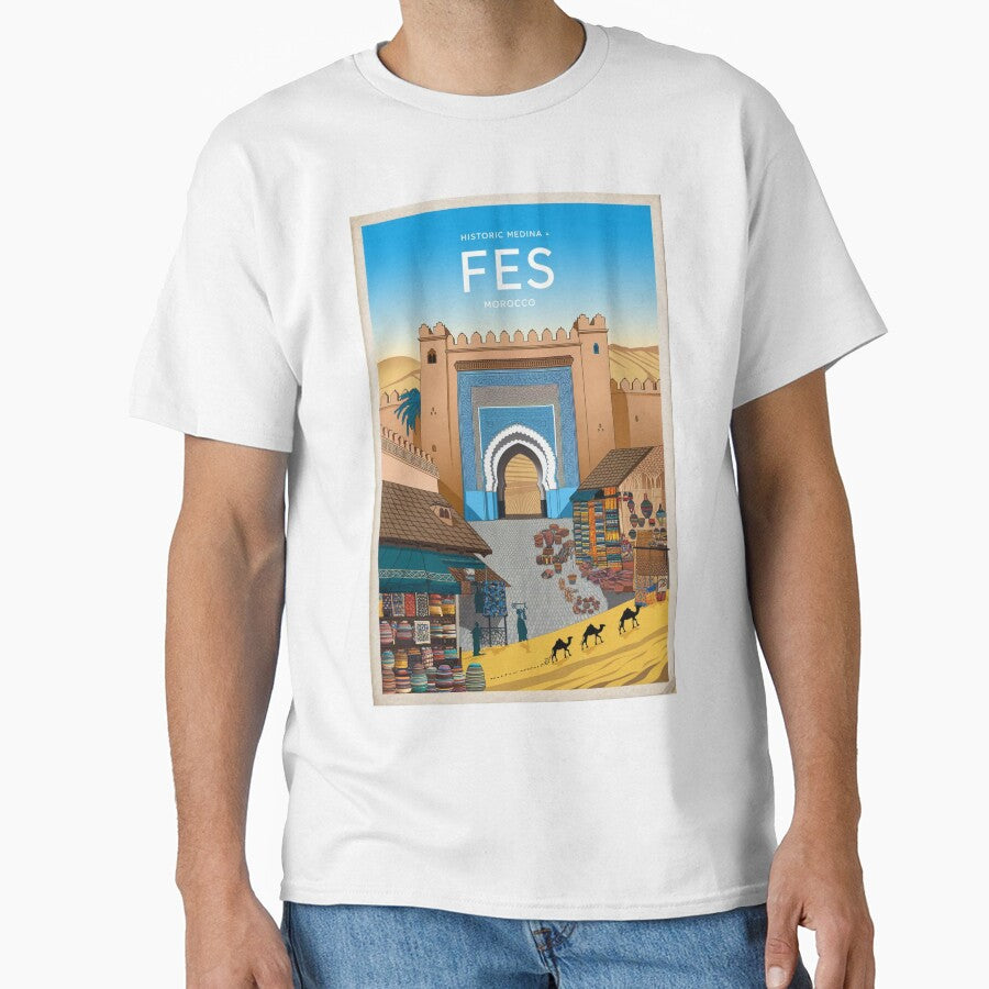 Fes Vintage Travel Poster by TravelerRat