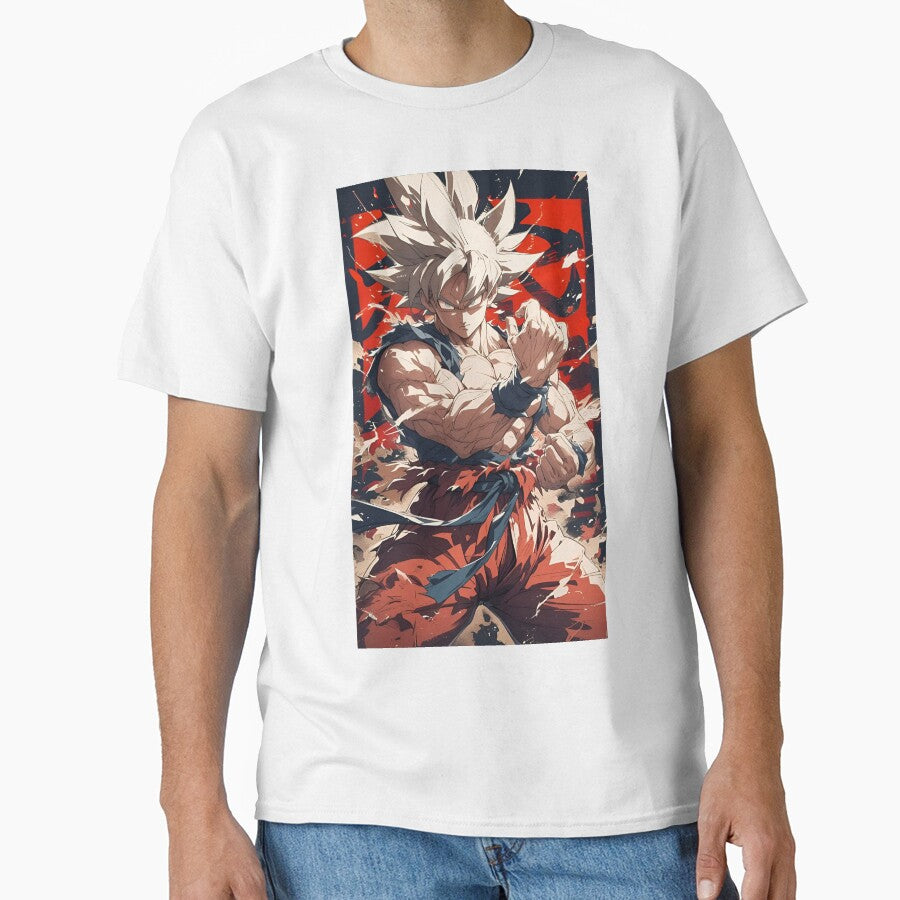 White Flame Battle Ascension – Anime Warrior Power Art by Dyan4