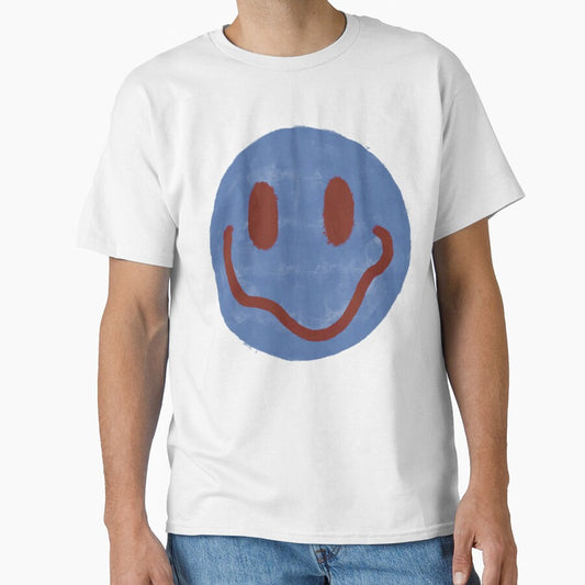 Blue and Maroon Smiley Face cute by PorterMoyer
