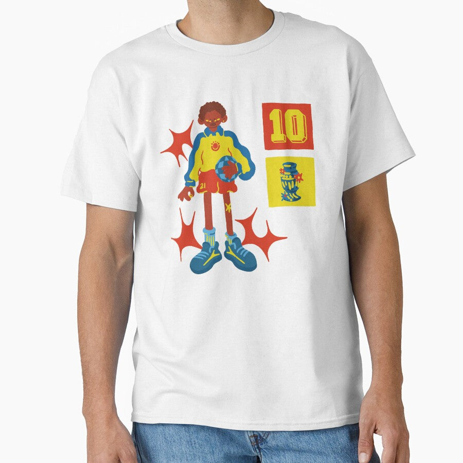 Soccer Character Retro Number 10 Mascot by Oniyasha