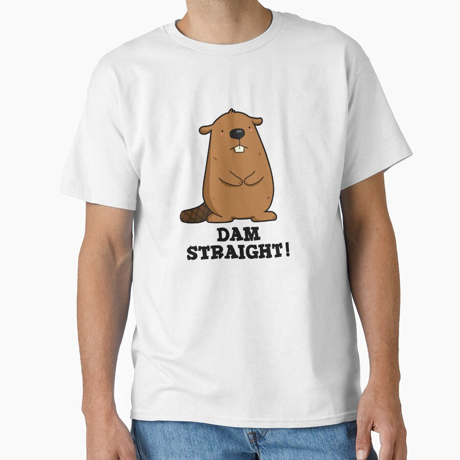 Dam Straight Cute Sassy Beaver Pun by punnybone