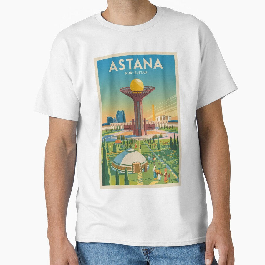Astana Vintage Travel Poster by TravelerRat