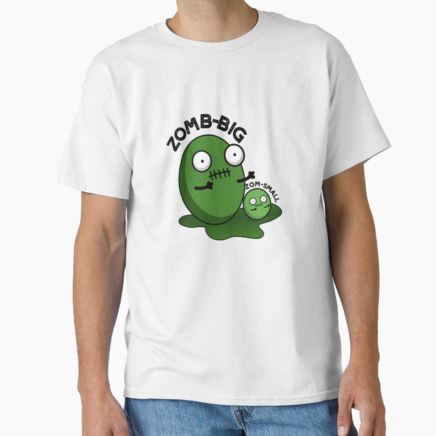 Zom-big Zom-small Cute Halloween Zombie Pun by punnybone