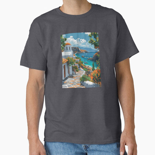 Milos Greece - Travel art by Marciolini