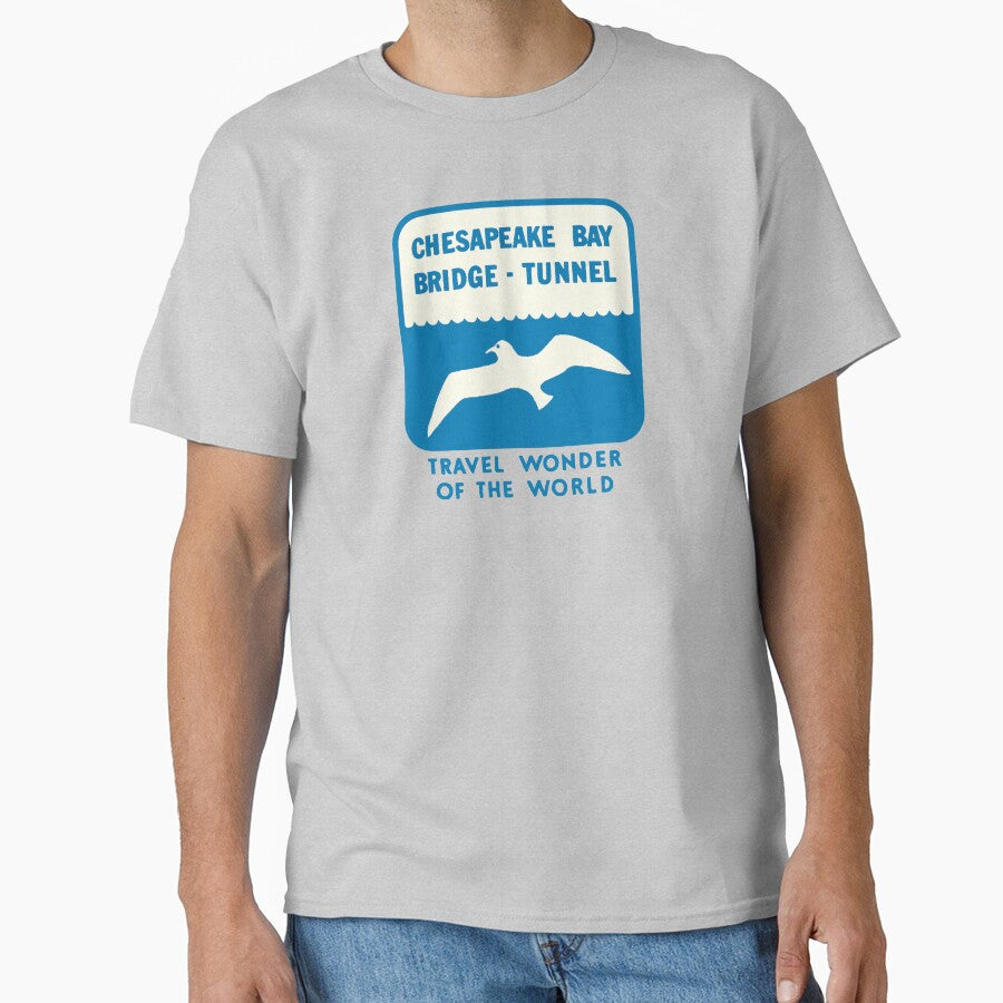 Chesapeake Bay Bridge Tunnel Vintage Travel Decal by hilda74