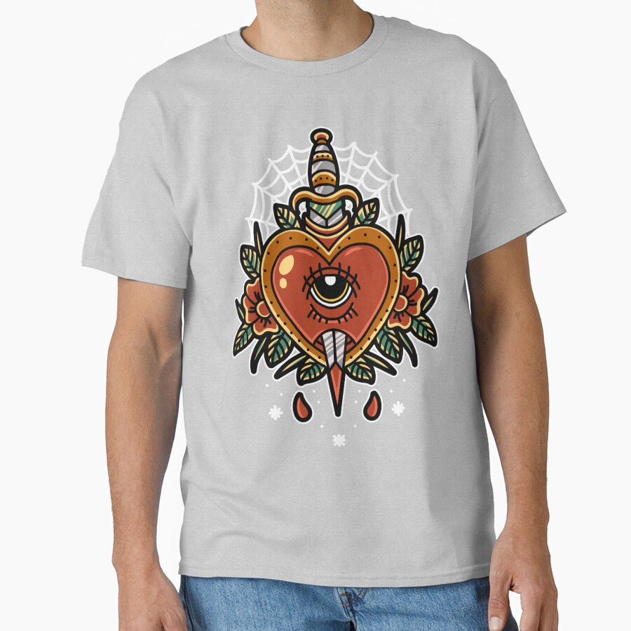 Knife through the heart - Traditional flash tattoo design by TrampStampInc