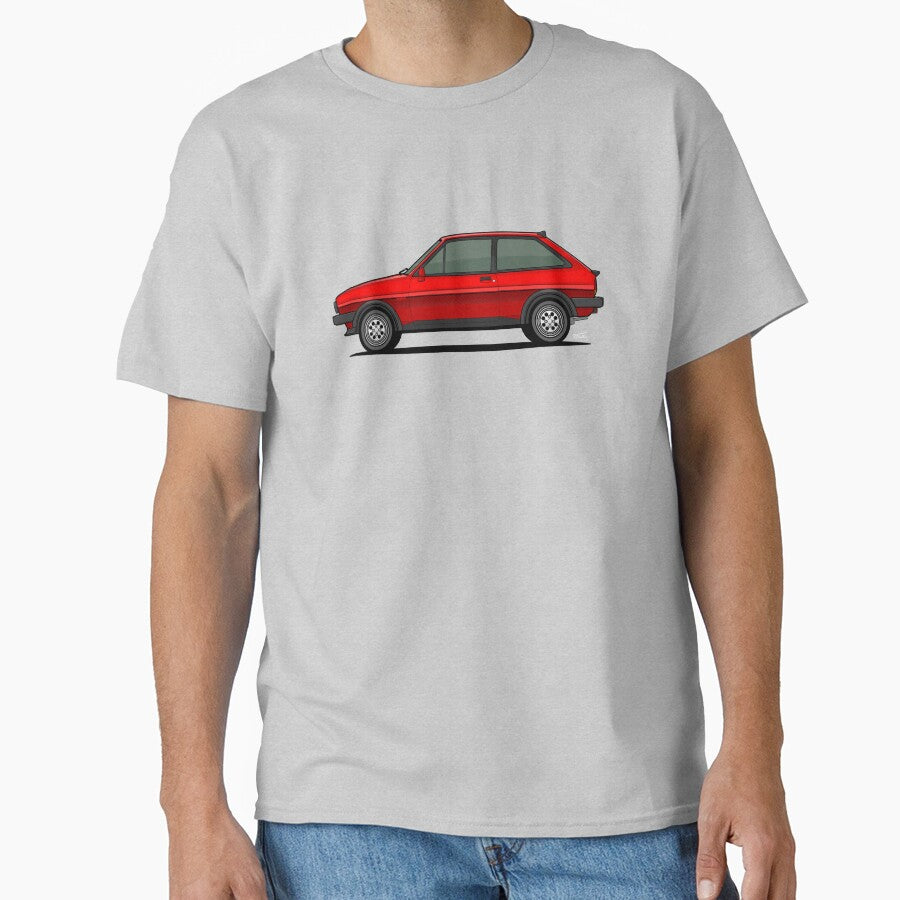 Ford Fiesta XR2 Individual drawing RED by RJWautographics