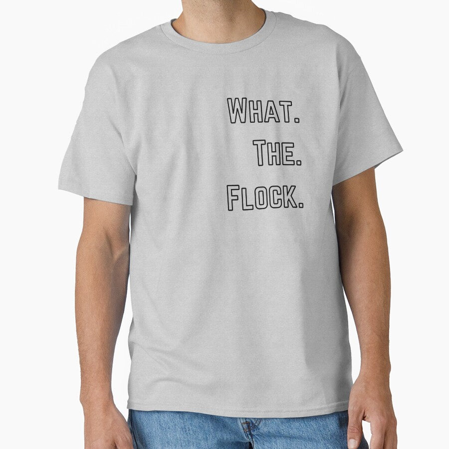 What the flock funny bird pun by TheWaterBirds