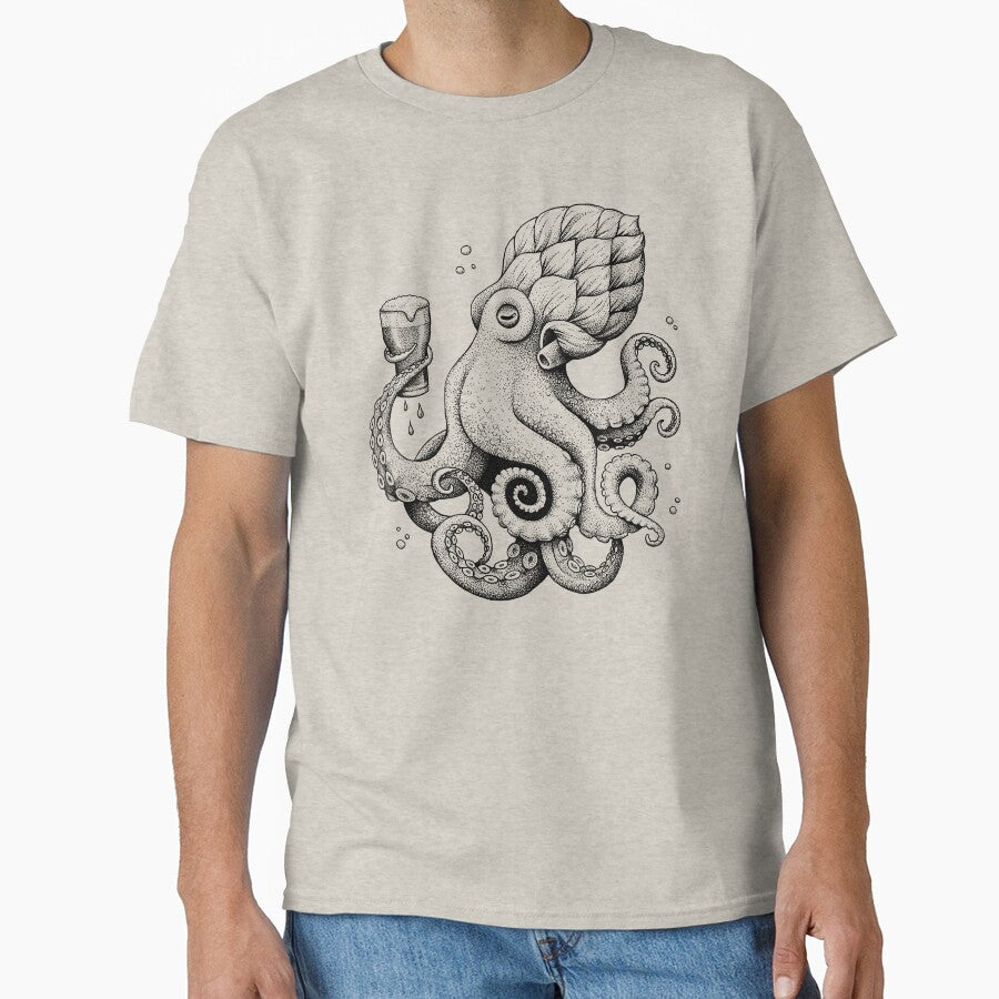 Hoptopus - The Beer Drinking Octopus by HabbyArt