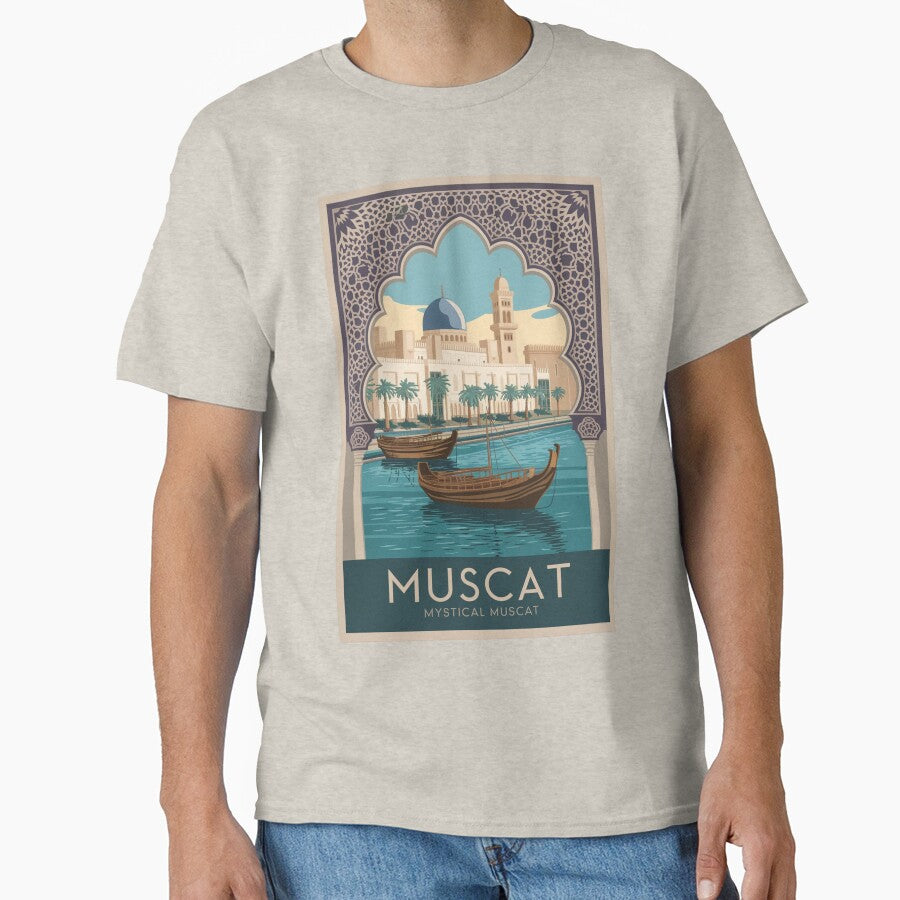 Muscat Vintage Travel Poster by TravelerRat