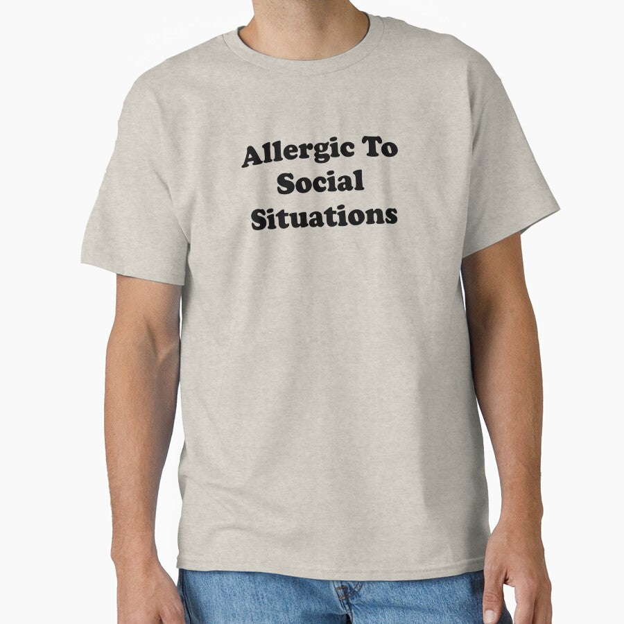 Funny Introvert Gift For Women Men Allergic To Social Situations by kmcollectible