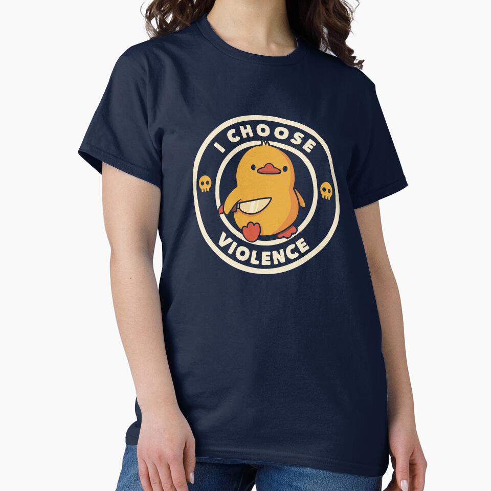 I Choose Violence Funny Duck by Tobe Fonseca by Tobe Fonseca®