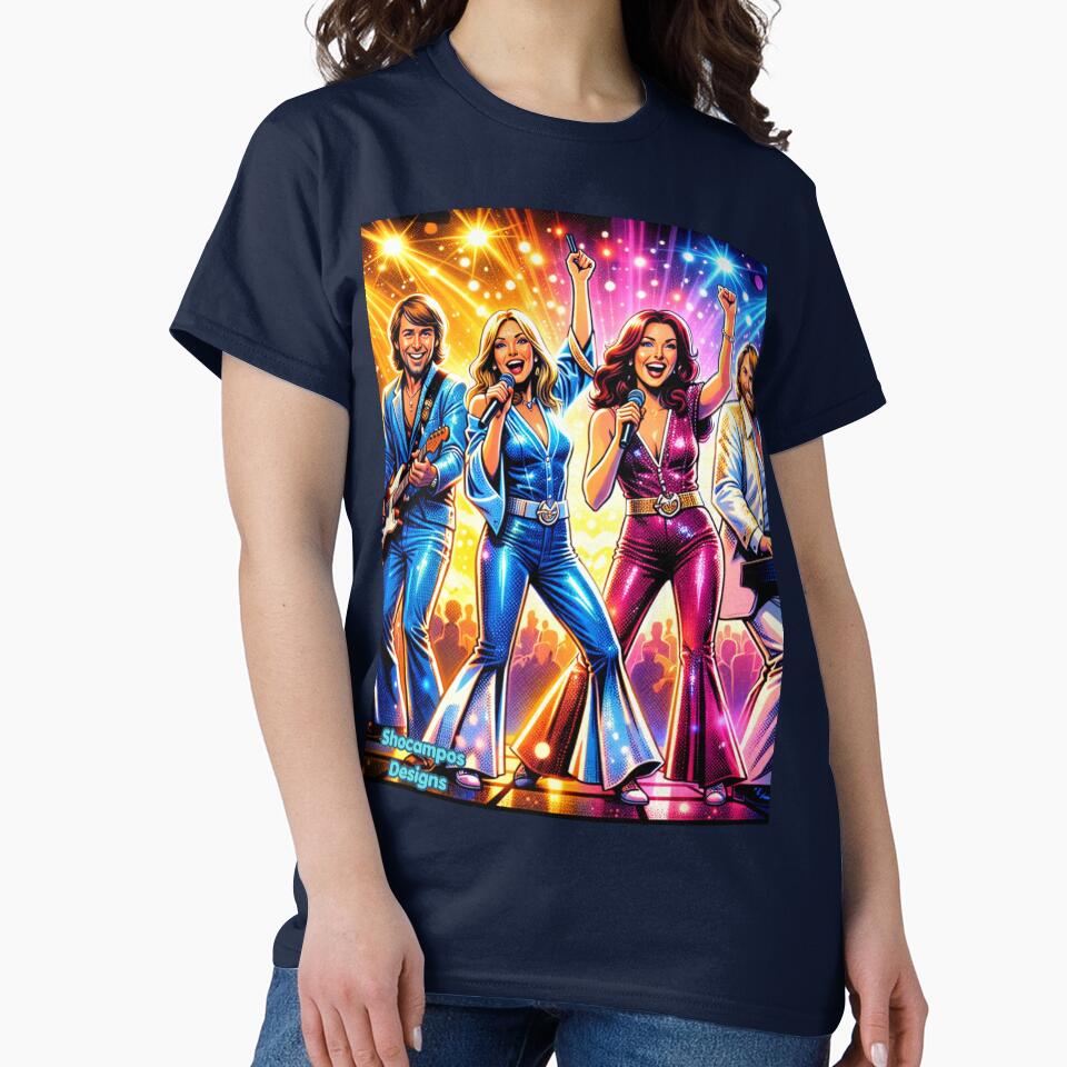 ABBA Dancing Lights – Neon Retro Pop Disco Energy by SHOCAMPOS DESIGNS