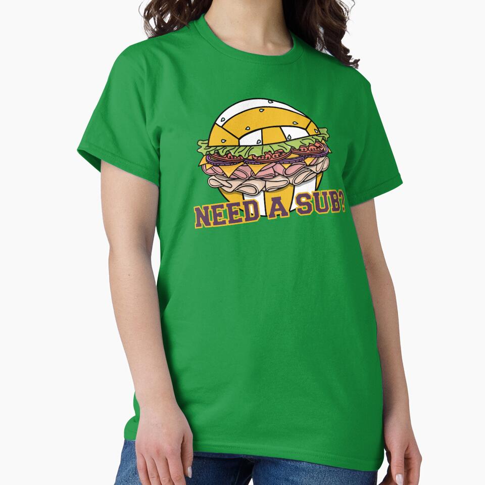 Need a Volleyball Sub by Three Caws Creative
