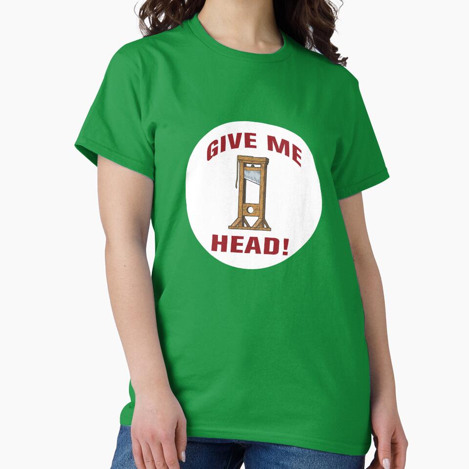 ive Me Head! – Dark Humor Guillotine Sticker by PIXEL POP DESIGNS - Beyond the Norm!