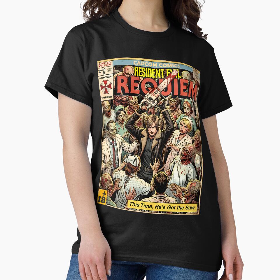 Resident Evil 9 Requiem Leon Vintage Comic Cover Art by WADSWORTHSTUDIO