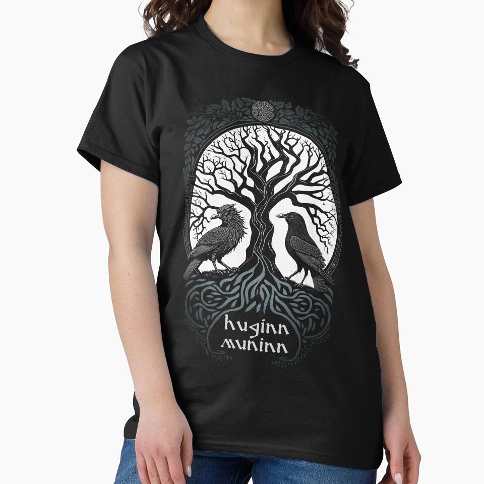 Huginn and Muninn - Viking Raven by Odd World