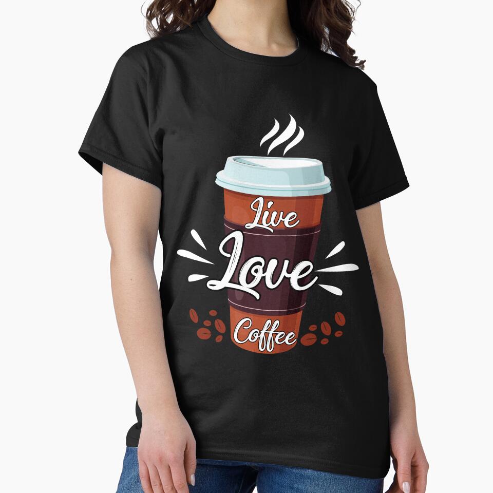 A fun coffee motto to live by!  Live, Love, Coffee by Deano's Designs