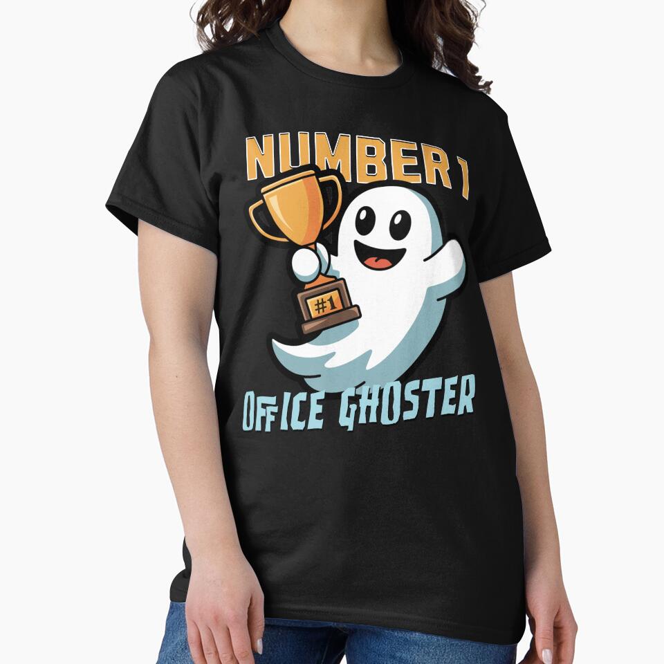 Number One Office Ghoster | Funny Office Ghosting Shirt by silverback79