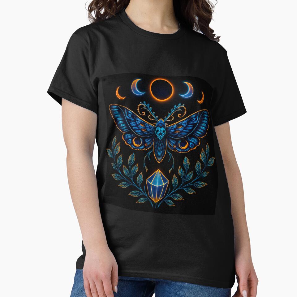 Celestial Death Moth Eclipse Crystal by GraveyardGlam