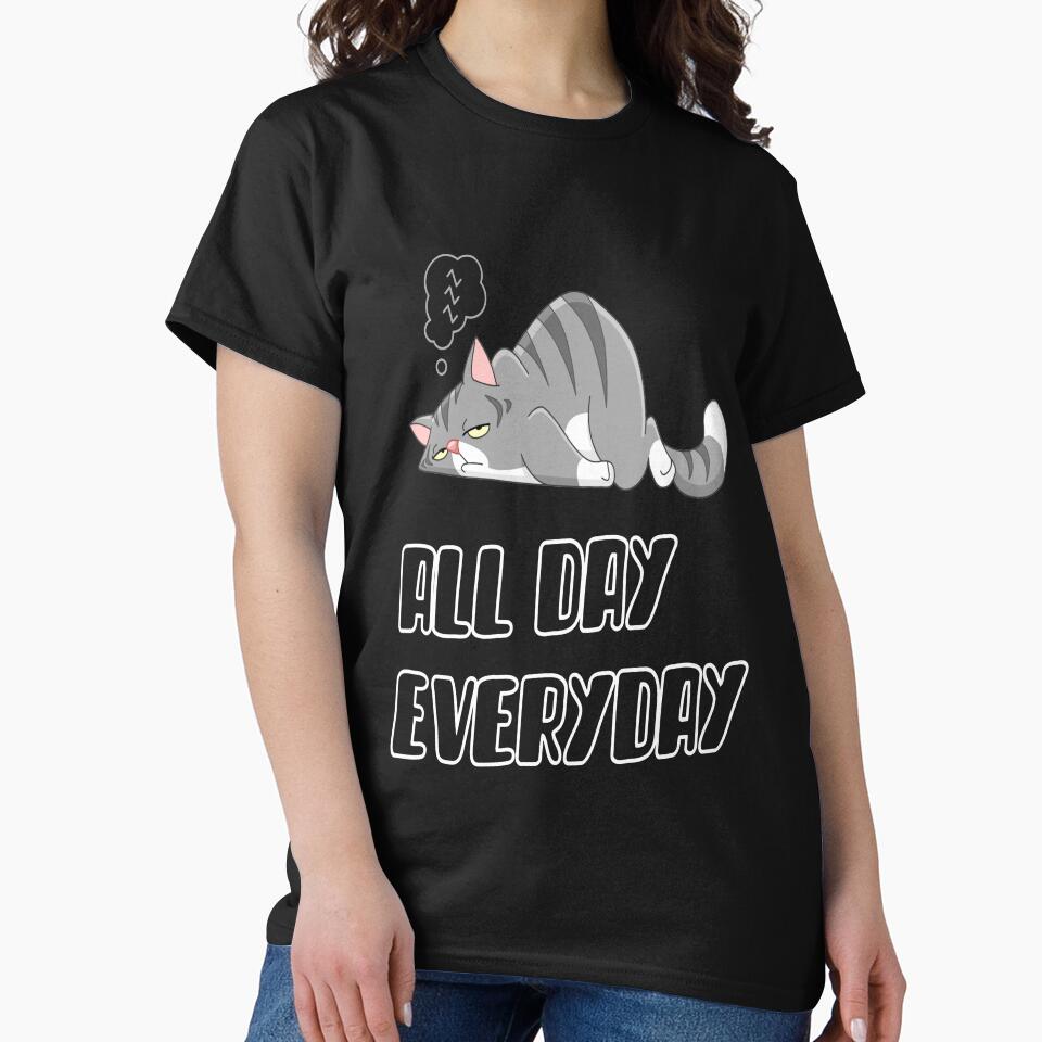 Lazy All day Everyday Funny Design by Simona Balan