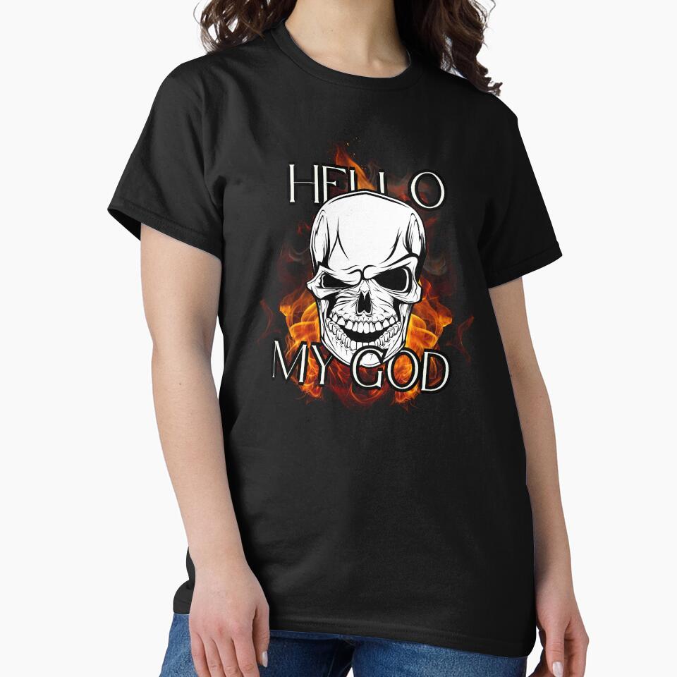 THRIVIA Hello My God T-Shirt by THRIVIA