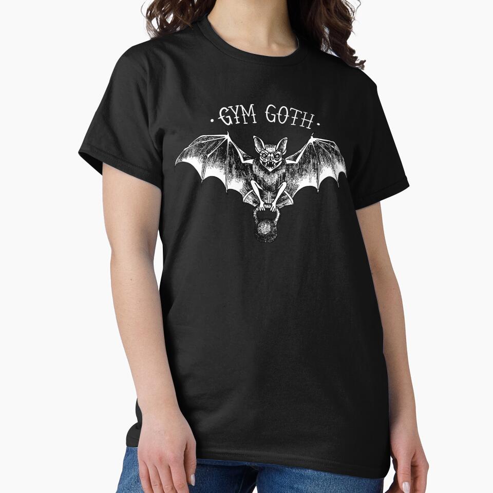 Gym Goth Bat (Black BG) by byebyesally